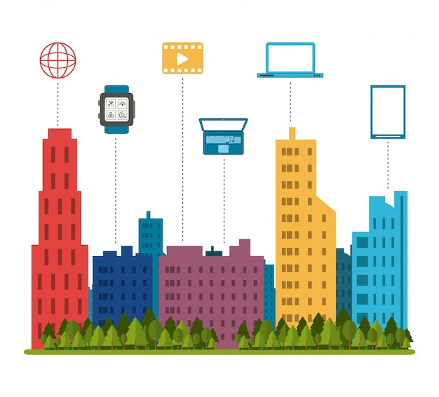 Vector smart city design