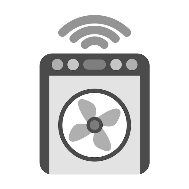スマートクーラーアイコンのベクトル画像はスマートホームに使用できます