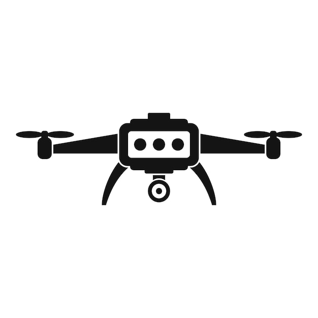 Smart drone icon Simple illustration of smart drone vector icon for web design isolated on white background