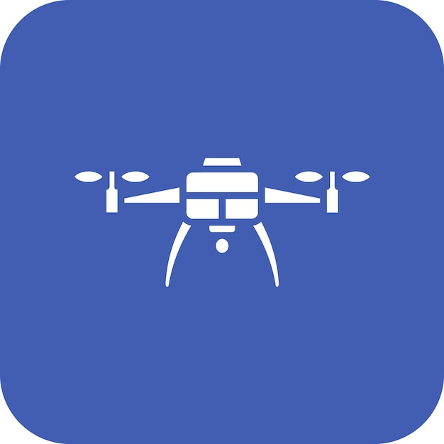 Smart Drone vector icoon Kan worden gebruikt voor Smart City iconset