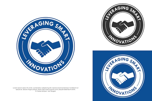 smart ecosystem community alliances logo template illustration