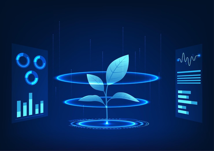 Vector smart farm technology where technology is used to control agricultural farm operations measure