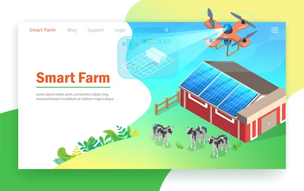 Tecnologia smart farm.