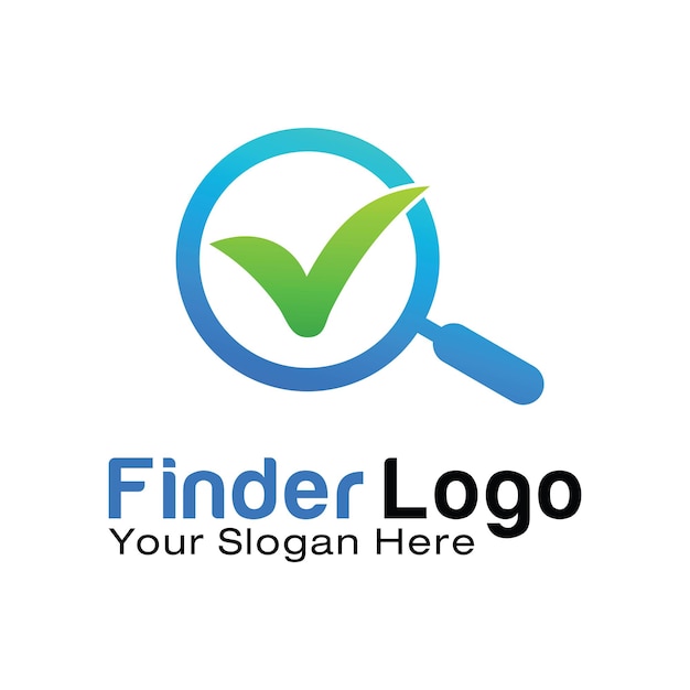 Smart finder logo design template