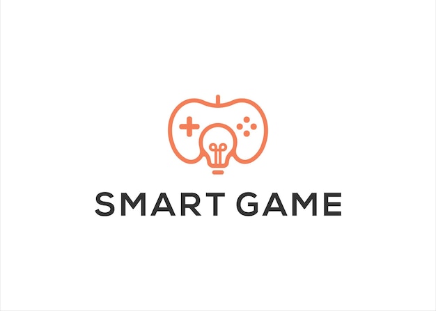 smart game logo design vector template