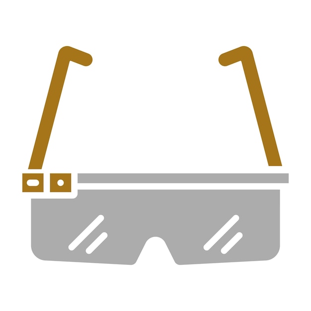 Vector smart glasses icon style