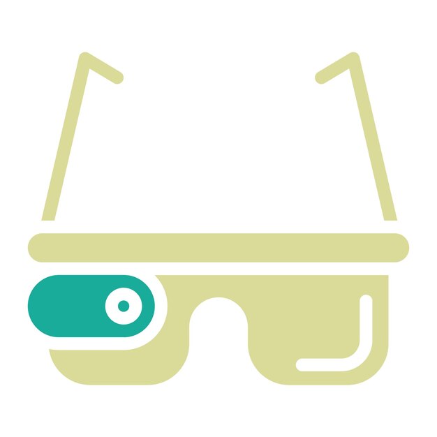 Vector smart glasses vector icon illustration of technology iconset