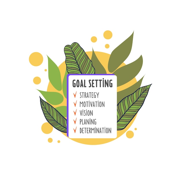 Smart Goal Setting Concept Goal conceptall goals vector success business strategy concept icon