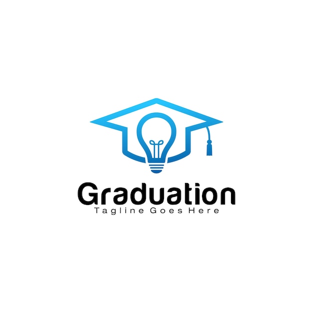 Шаблон дизайна логотипа smart graduation