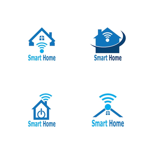 Smart Home Connection Logo Vector Template Illustratie