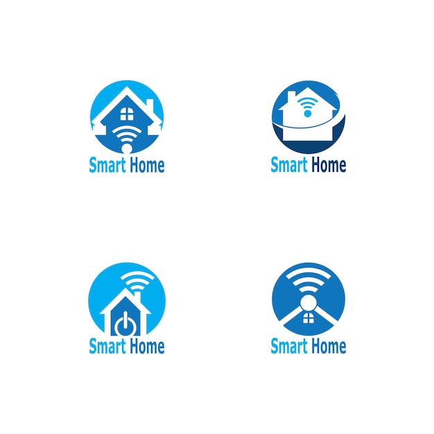 Smart Home Connection Logo Vector Template Illustratie