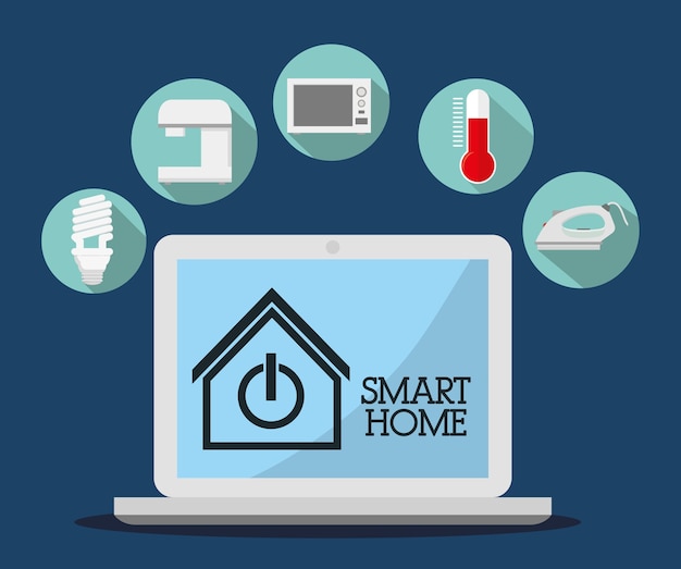 Vector smart home design.