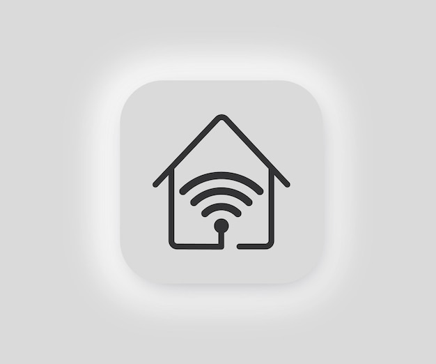 Smart home icon Home connection illustration symbol Sign smart house vector desing