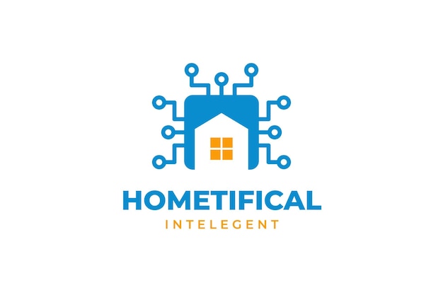 Logo moderno della tecnologia moderna della casa intelligente