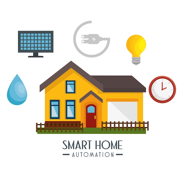 Smart home technology icon vector illustration design