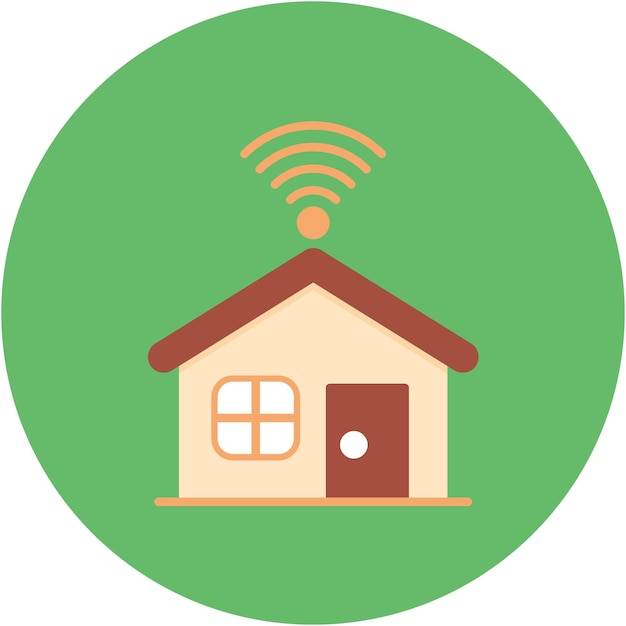 Vector smart home vector illustration style