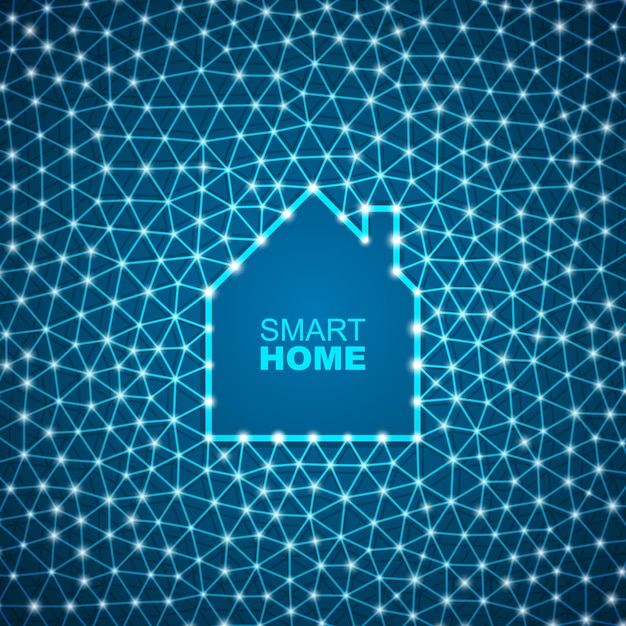 Smart house abstract background