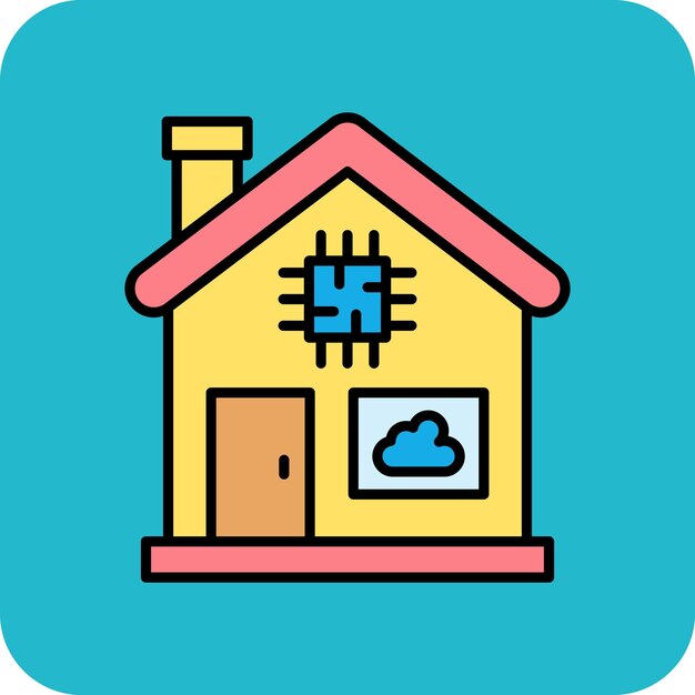 Vector smart house icon