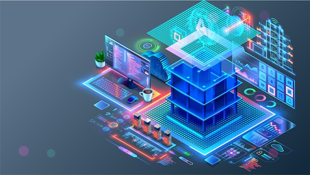 スマートハウス システム プログラミング ソフトウェア エンジニアリング 開発 ビル 建設 通信 電気 CAD プログラムで設計 スマートビル AI IOT アーキテクチャ 3D プラン