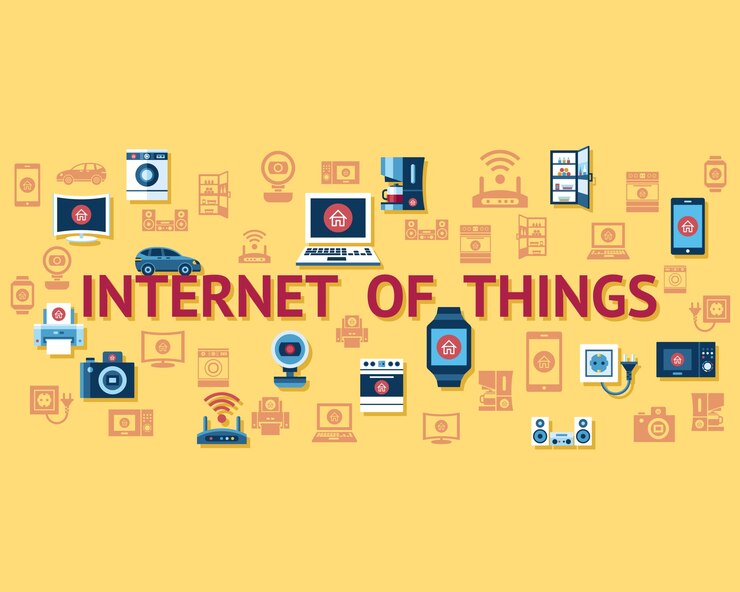 Vector smart internet of things infographic concept objects icon collection