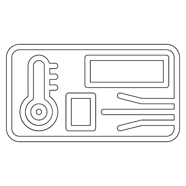 Vector smart key vector icon illustration of smart home iconset