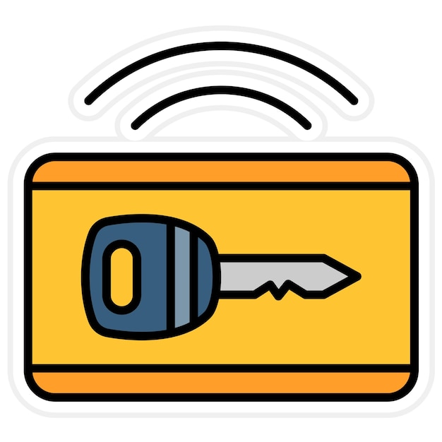 Vector smart keycard icon vector image can be used for smart home