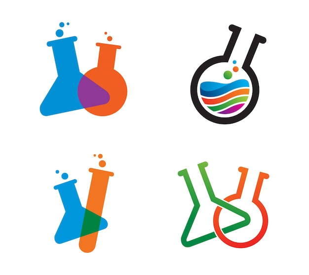 Smart lab logo of pictogram sjabloonontwerp vector