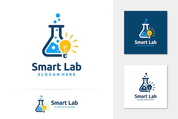 Smart lab logo vector