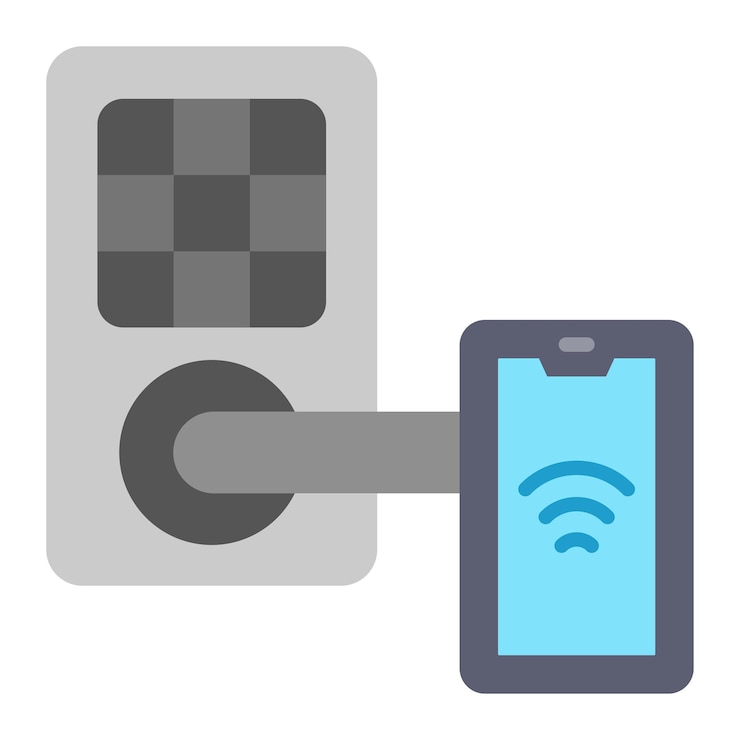 Vector smart lock icon