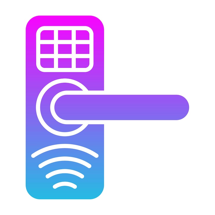 Vector smart lock icon