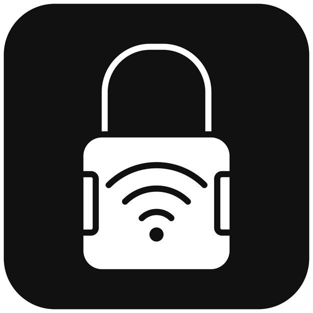 Smart Lock vector icoon Kan worden gebruikt voor Biometrie icoonset