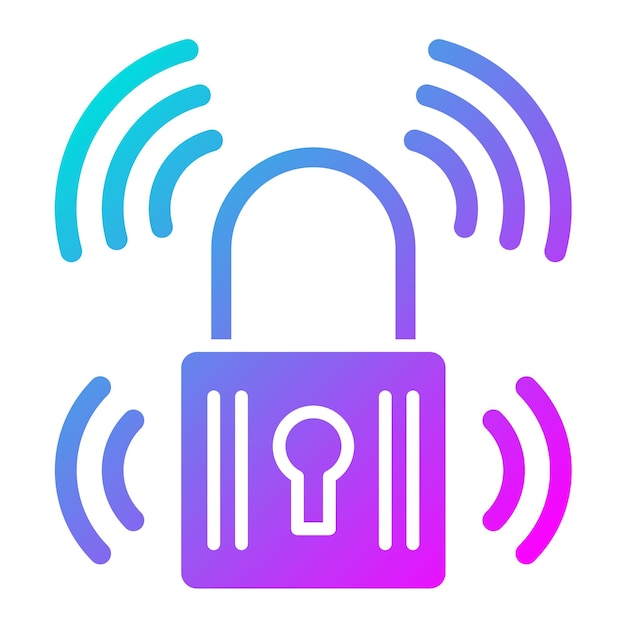 Smart Lock vector icoon Kan worden gebruikt voor Technology iconeset