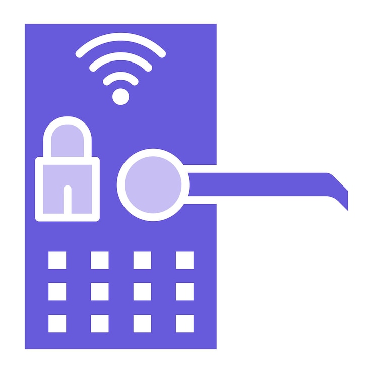 Vector smart lock vector illustration