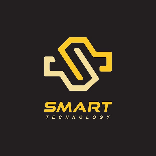 Smart logo initial letter s