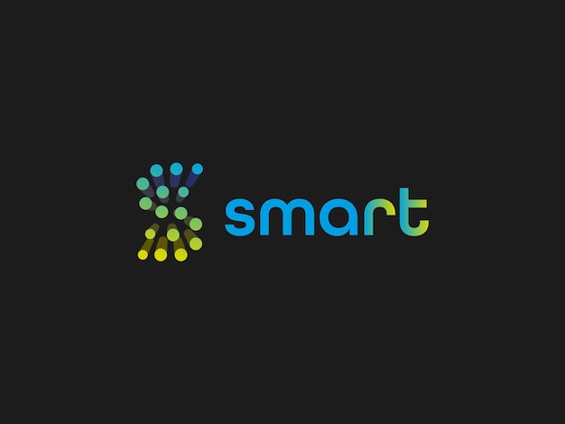 向量智能标识的标题'smart”