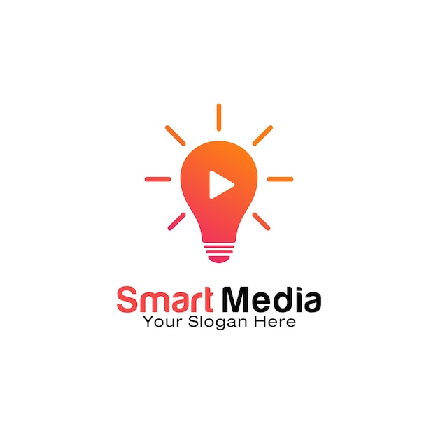 Smart Media logo design template