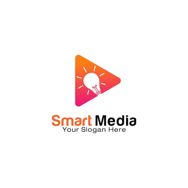 スマートメディアのロゴデザインテンプレート
