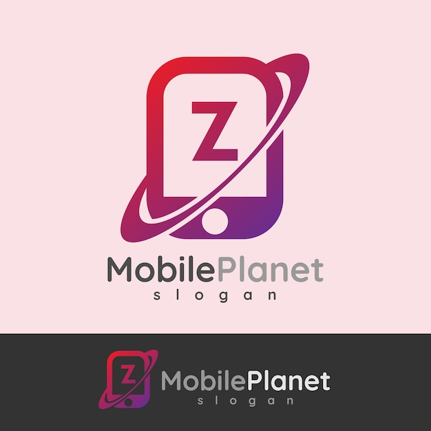 Smart Mobile initial Letter Z Logo design