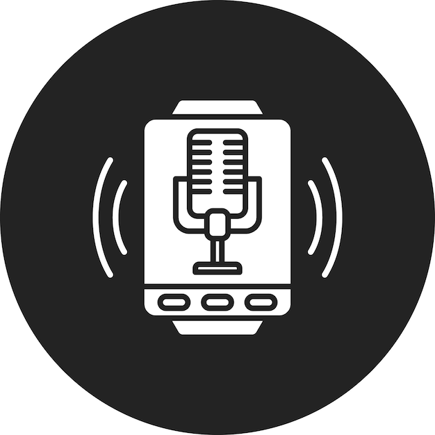 Векторное изображение значка умной музыкальной колонки может быть использовано для искусственного интеллекта
