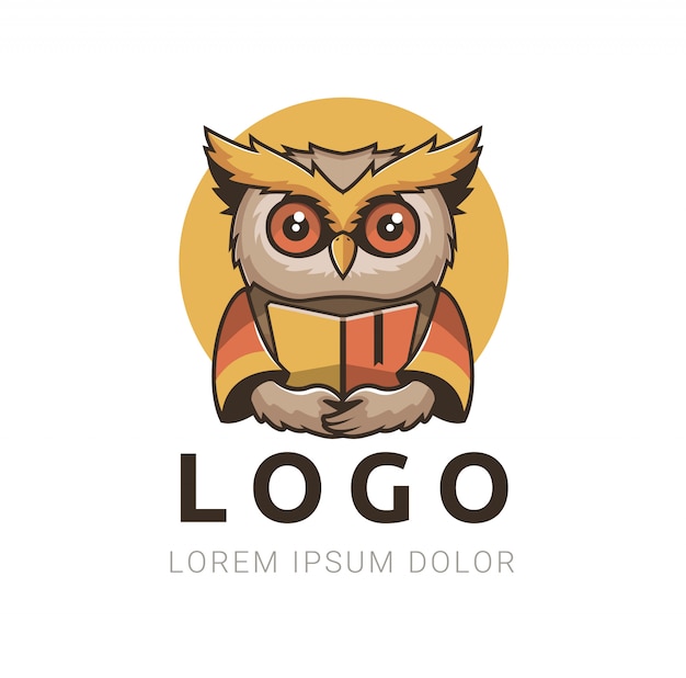 Vettore logo smart owl