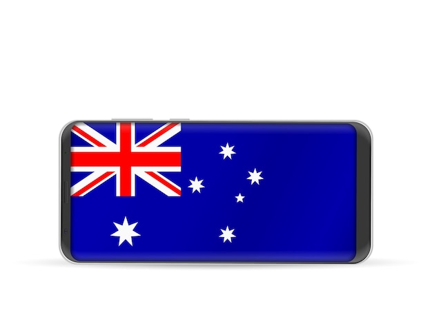 Smart phone Australia flag