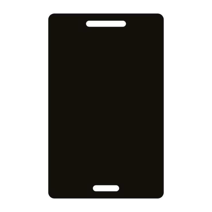 Vector smart phone glyph solid black illustration