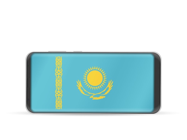 Smart phone kazakhstan flag