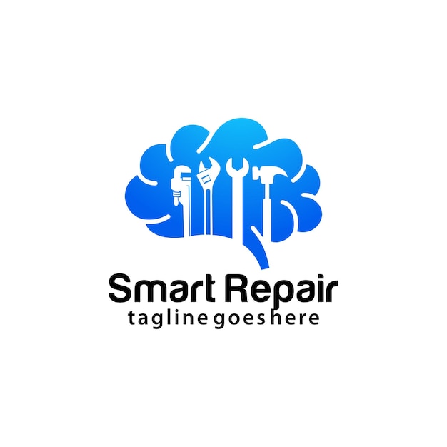 Smart repair logo design template