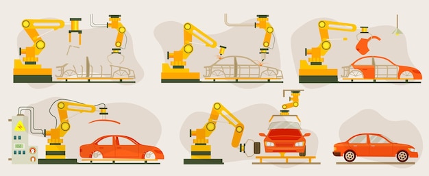 Smart robotic automotive assembly line