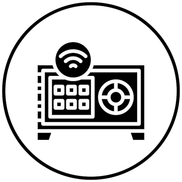 Vector smart safebox vector icon illustration of smart home iconset