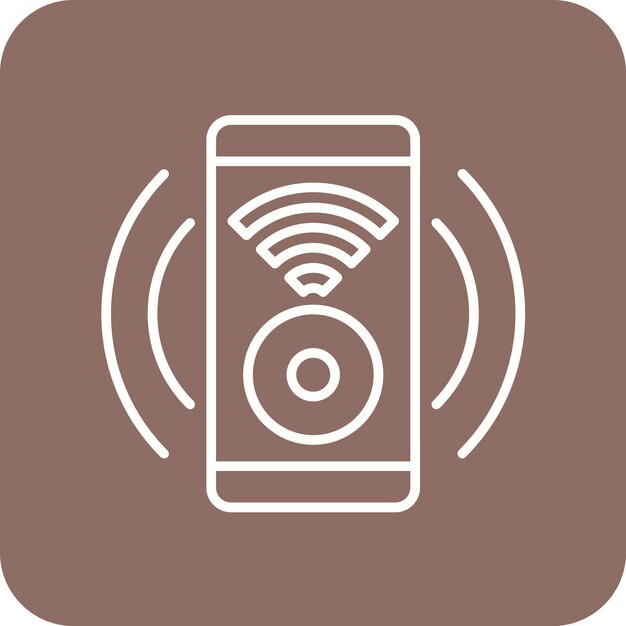 スマートサウンドアイコンのベクトル画像はスマートホームに使用できます