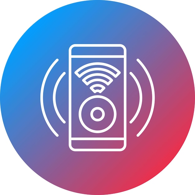 スマートサウンドアイコンのベクトル画像はスマートホームに使用できます