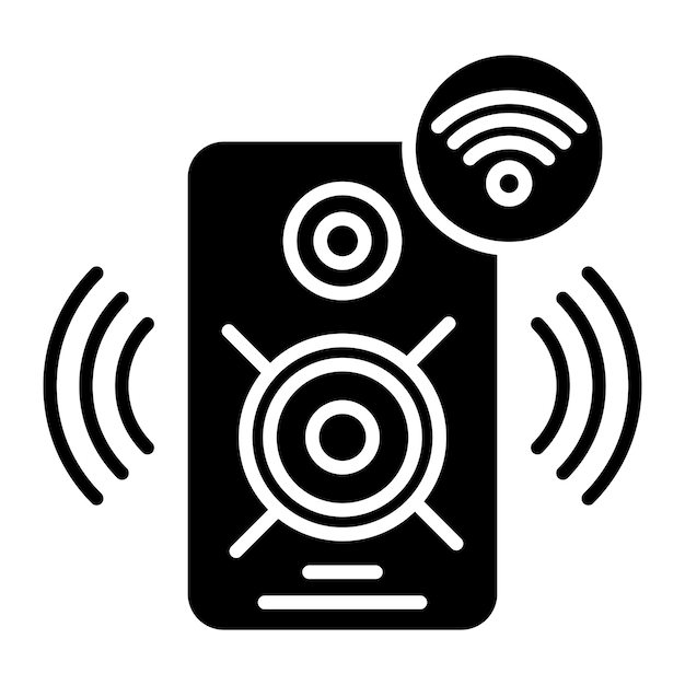 スマートスピーカー グリフ 黒いイラスト
