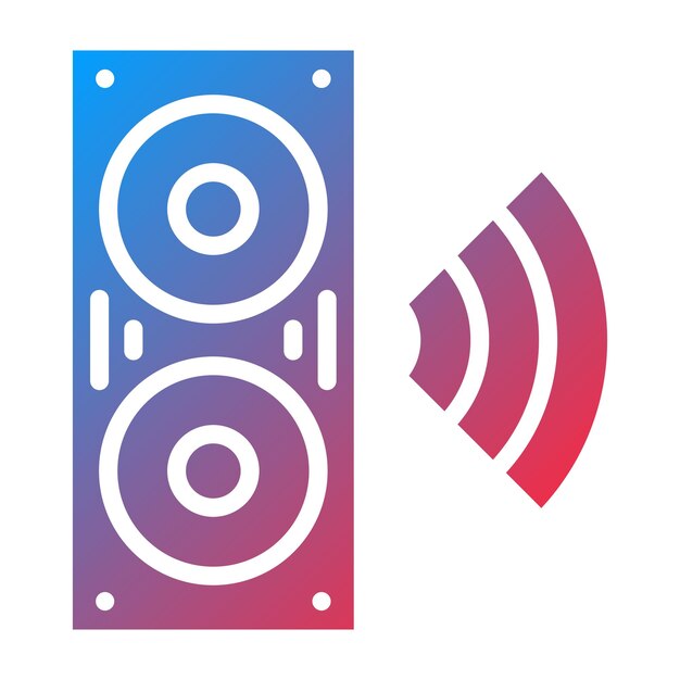 Vector smart speaker icon style